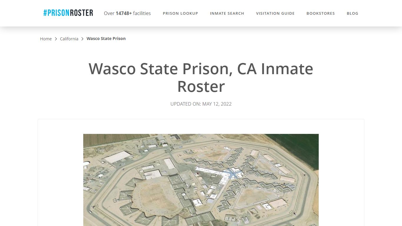 Wasco State Prison, CA Inmate Roster